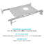 Plaque de montage avec barres de suspension extensibles