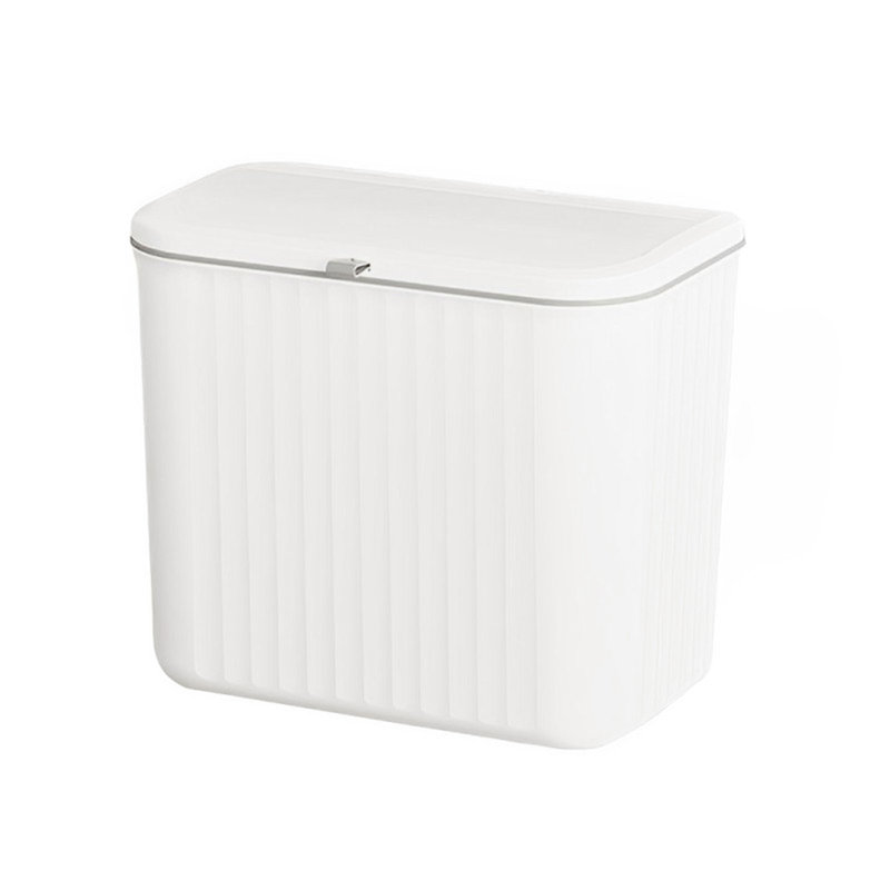 PP Manual Lift Waste Bin - 7L, White