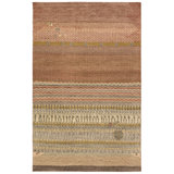 Liberty Kakero LIB14 Handknot Ikat Red/Multicolor Area Rug