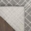 Tapis gris / blanc en polypropylène tissé à la machine Lindauer-1192277708