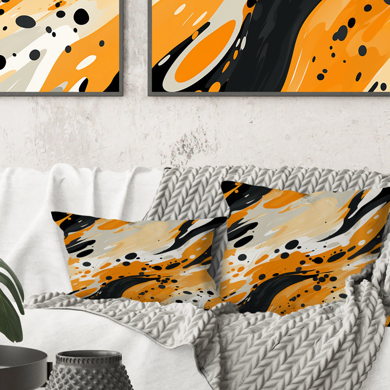 Multicolor Artistic Expression II -  Printed Throw Pillow
