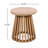 Mina Outdoor 3-Piece Acacia Wood Conversation Set With Removable Cushions-114836893