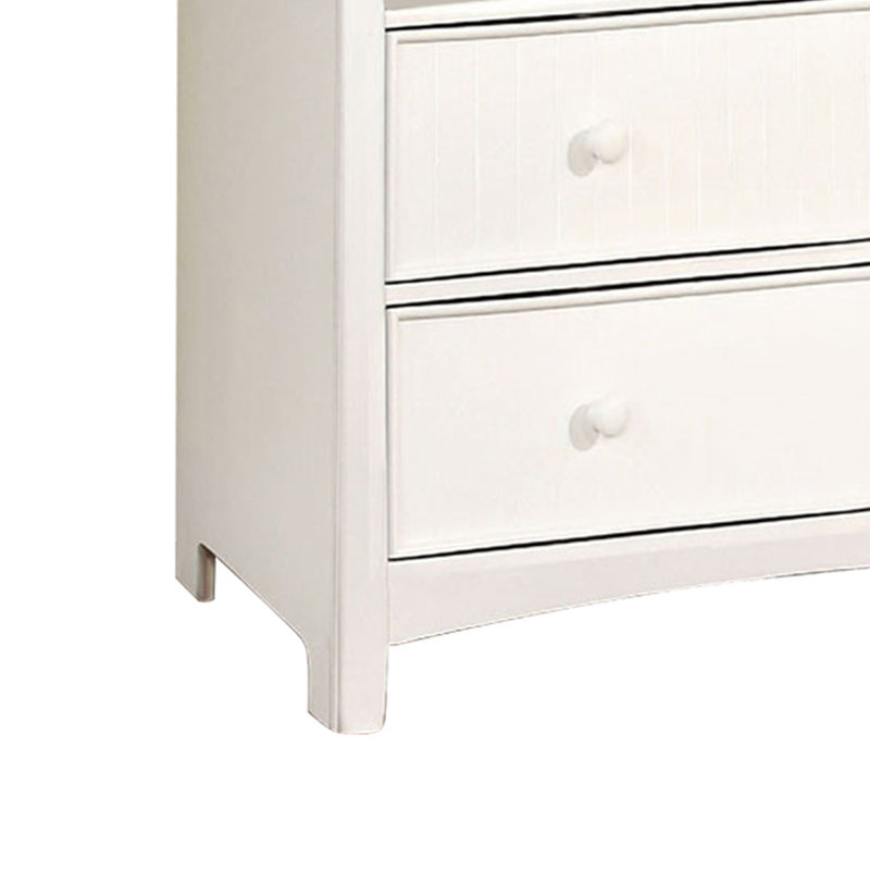 Commode 2 tiroirs Ahriella, Blanc