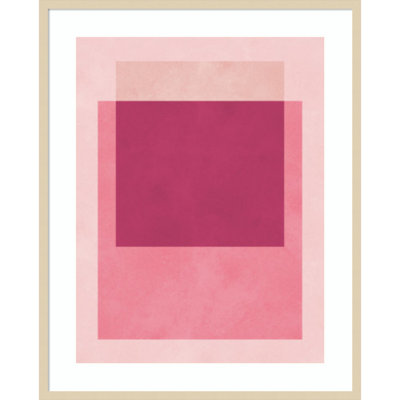 Overlapping geometry 12 by Vitor Costa Wood Framed Wall Art Print
