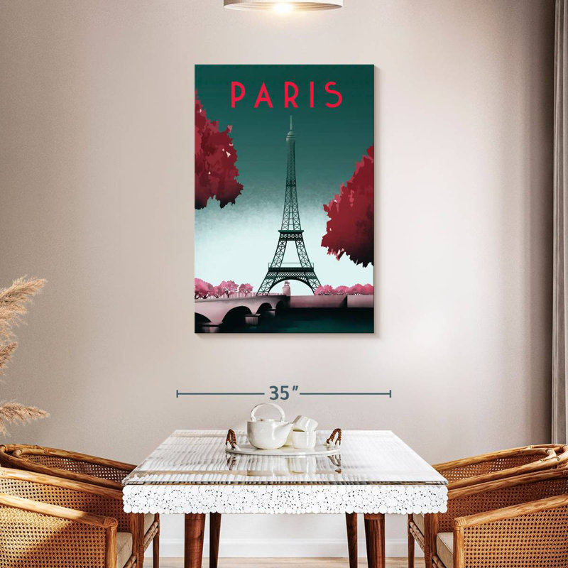 Nicci Visit Paris I, 45" H x 30" W