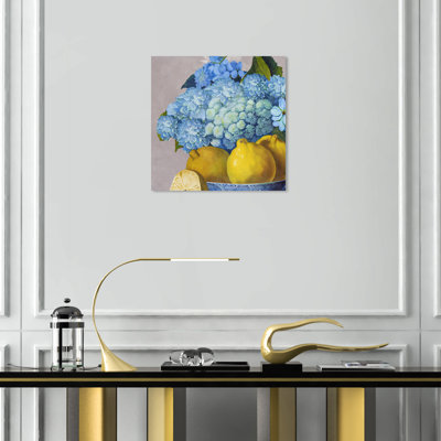 " Hydrangeas And Lemons Day " Painting Print