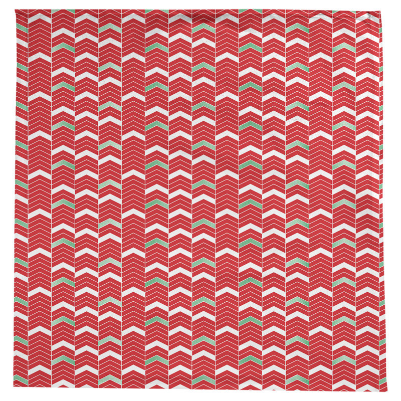 Festive Hol Tablecloth, 58" L x 58" W, Red
