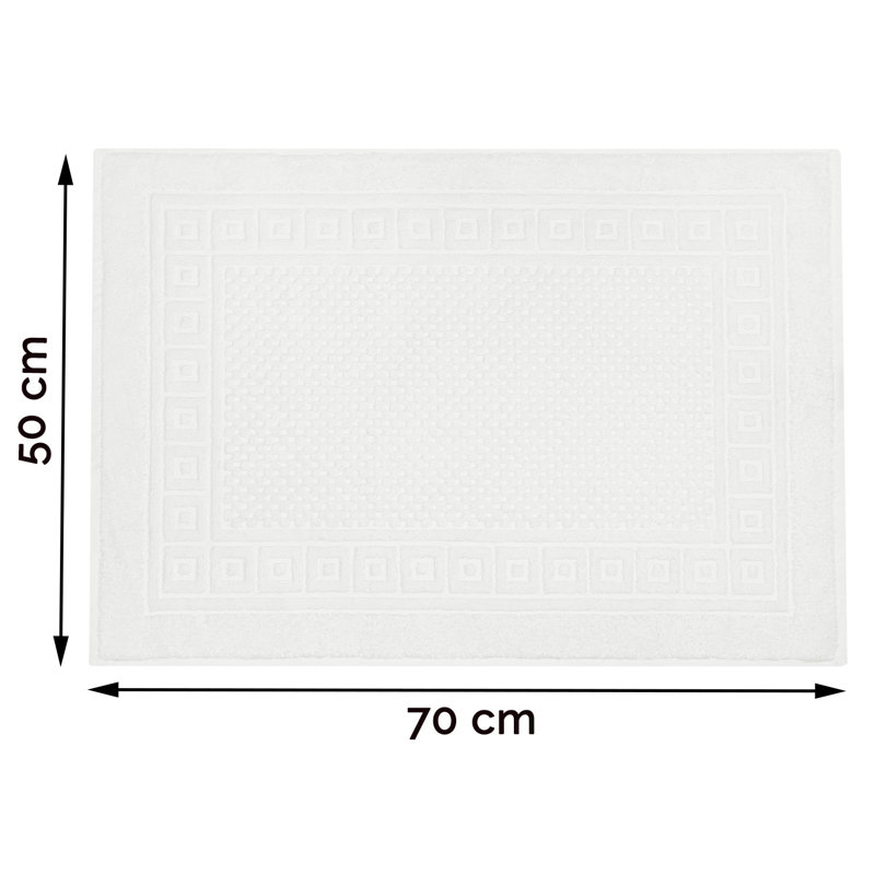 Bath Rug, White