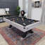 Table de billard en bois rustique 90 po avec pieds en forme de K American Legend