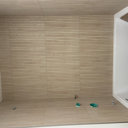 Bond Tile Auburn Ribbon 24 in. x 48 in. Porcelain Ribbed Wood Look Wall ...