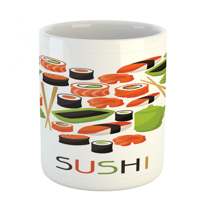 Grande tasse à café sushi