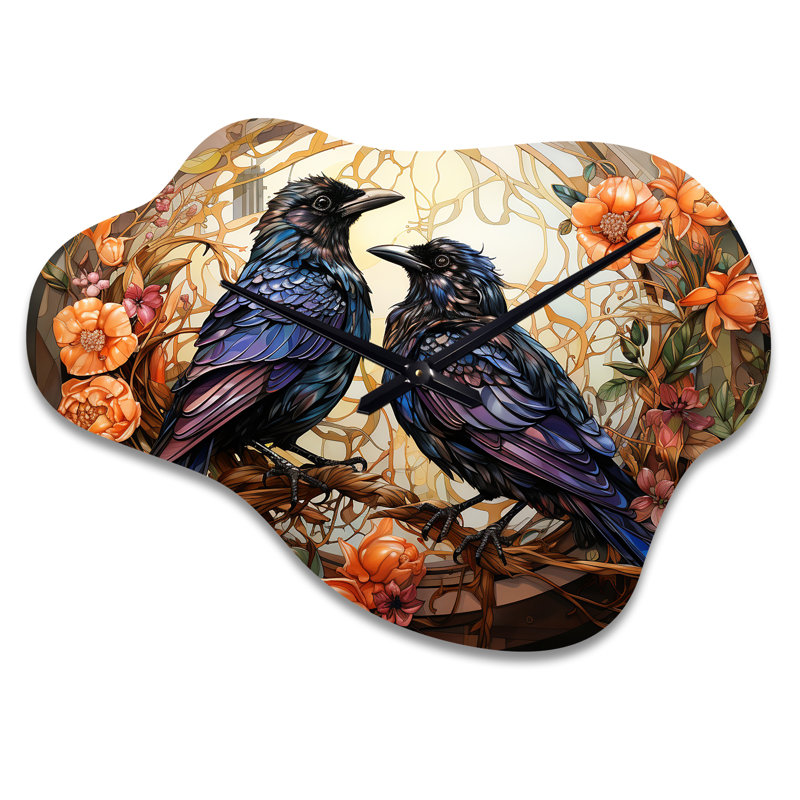Horloge murale en forme de corbeau Sagar, Petit