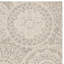 Tapis ivoire / gris en laine touffeté à la main Salerna-31134013