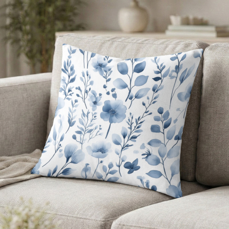 Coussin Floral, H 20 po x l 20 po