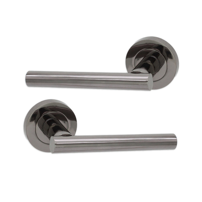 Jura Lever Door Handle, Black Nickel
