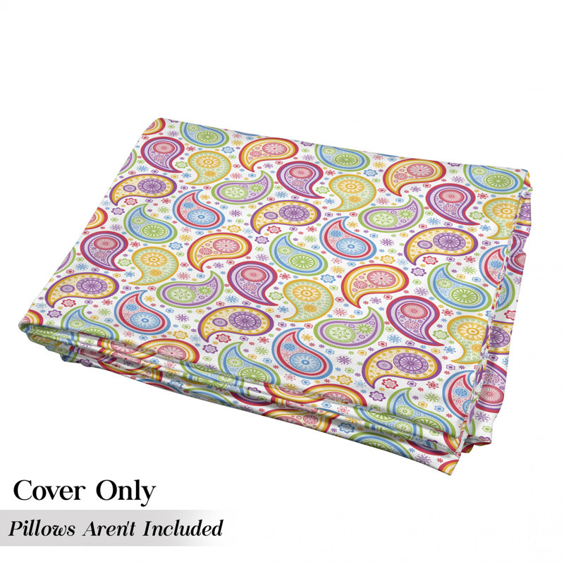 Housse de coussin d'extérieur Old Flowers and Circles, H 2 po x l 27 po x P 88 po