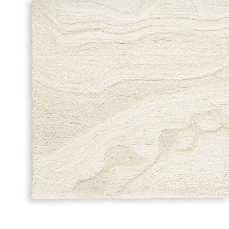 Abstract 10Mm Pile Rug, Handmade Modern Wool Stain Resistant Rug For Bedroom, Living, & Dining Room, Rectangle 160 x 221 cm