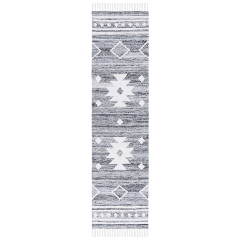 Kilim Flat Weave Polpropylene Southwestern Rug, Runner 2'3" x 9'