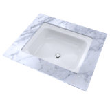Guinevere® Vitreous China Octagonal Undermount Bathroom Sink with Overflow