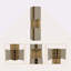 Taupe 10-Bottle Bar Cabinet
