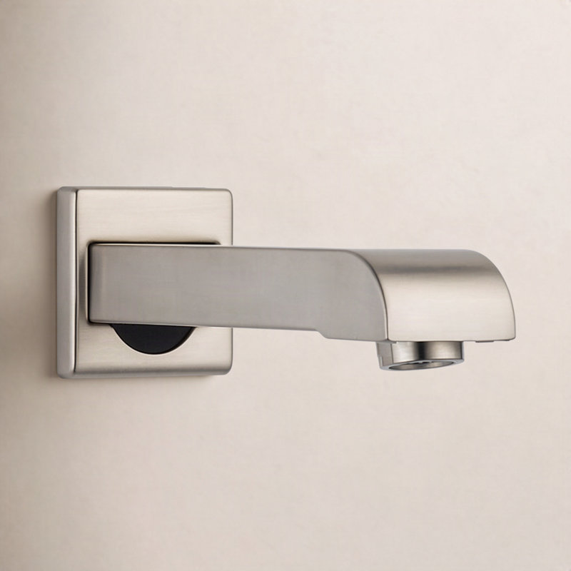 Garniture de bec de baignoire murale Vero, Acier inoxydable Brilliance