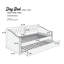 Mobilier de chambre à coucher 1pc avec lit gigogne et capitonnage