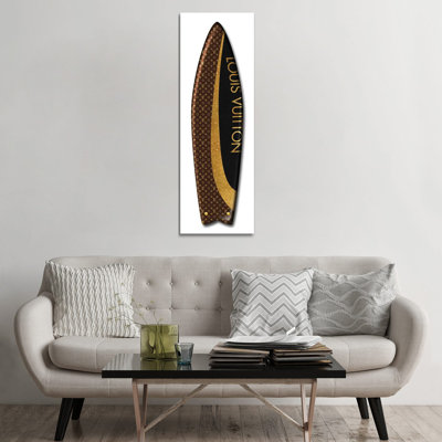 Fashion Surfboard LV by Alexandre Venancio - Panoramic Print on Canvas