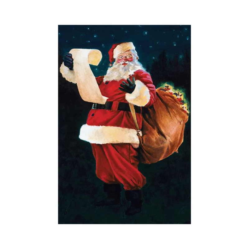 Jolly Old Saint Nick by Jenny Green - Wrapped Canvas Gallery-Wrapped Canvas Giclée, 30.48 cm H x 45.72 cm W