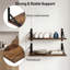 Chipboard,Metal Floating Shelf