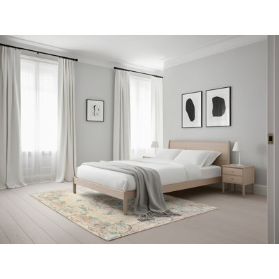 Tapis beige/gris traditionnel Packard