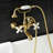 Kingston Brass Aqua Vintage Three-Handle 2-Hole Tub Wall Mount Clawfoot Tub Faucet with Hand Shower-50761224
