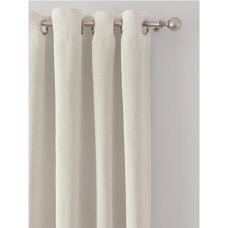 Rideau occultant et isolant tissé en jacquard texturé CHEROKEE (ensemble de 2), Crème