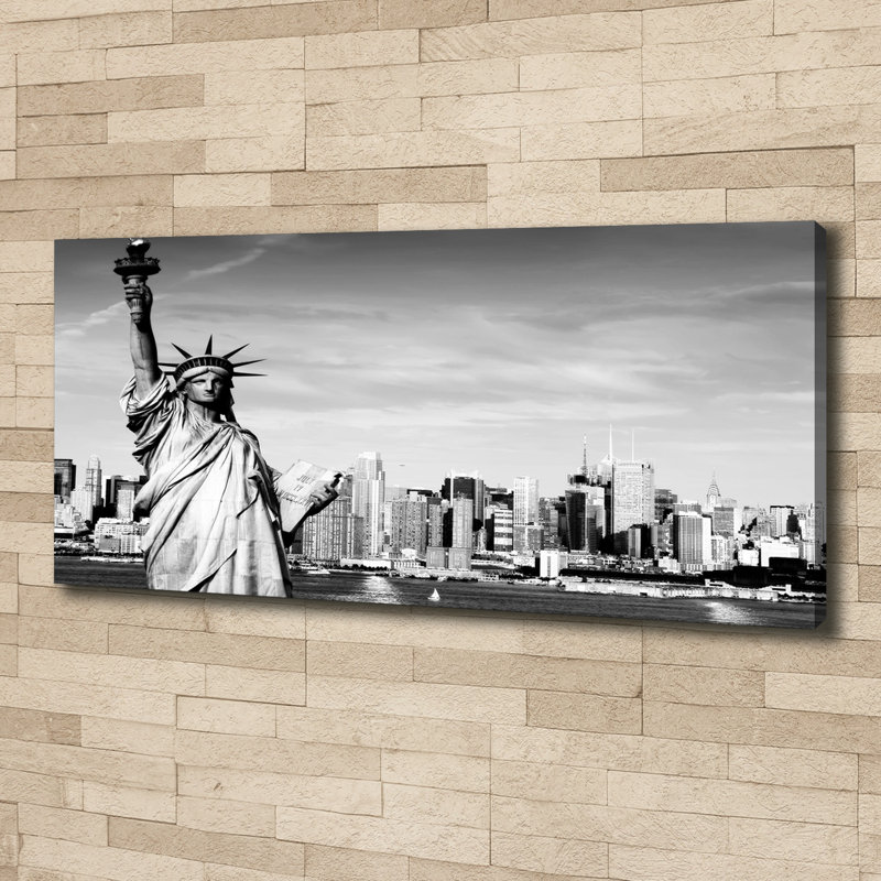 Statue Of Liberty - Print, Wrapped Canvas, 50cm H x 125cm W x 2cm D