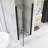 34-35 3/8" Pivot Semi-Frameless Shower Door-114657557