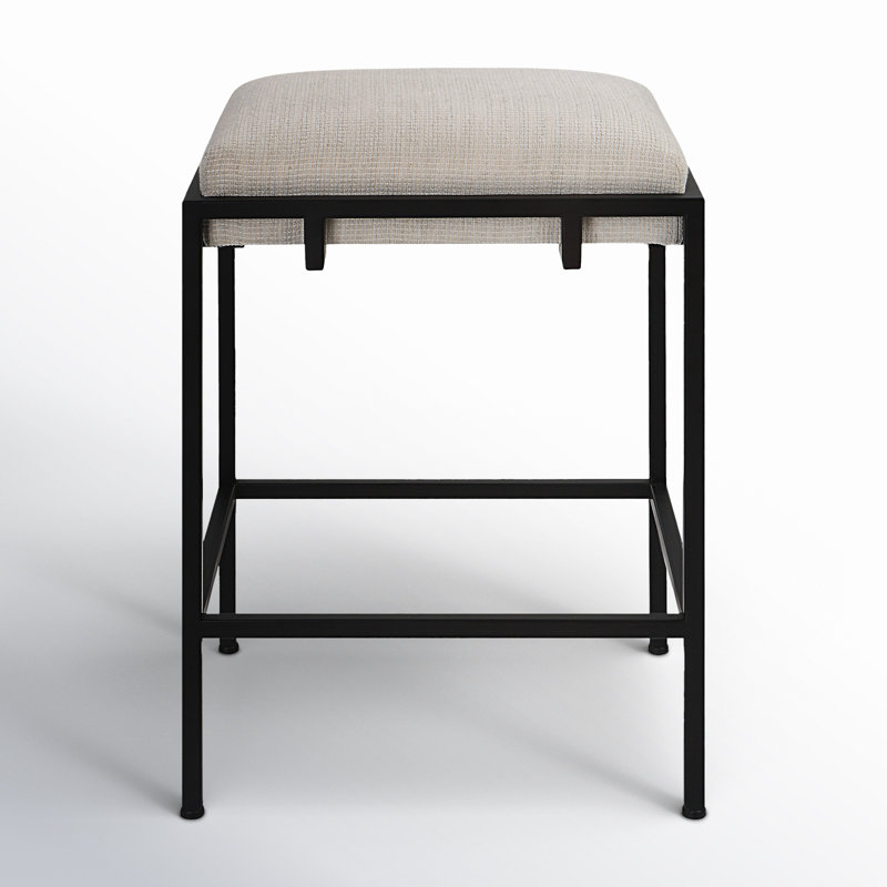 Castine Upholstered Counter Stool with Metal Frame