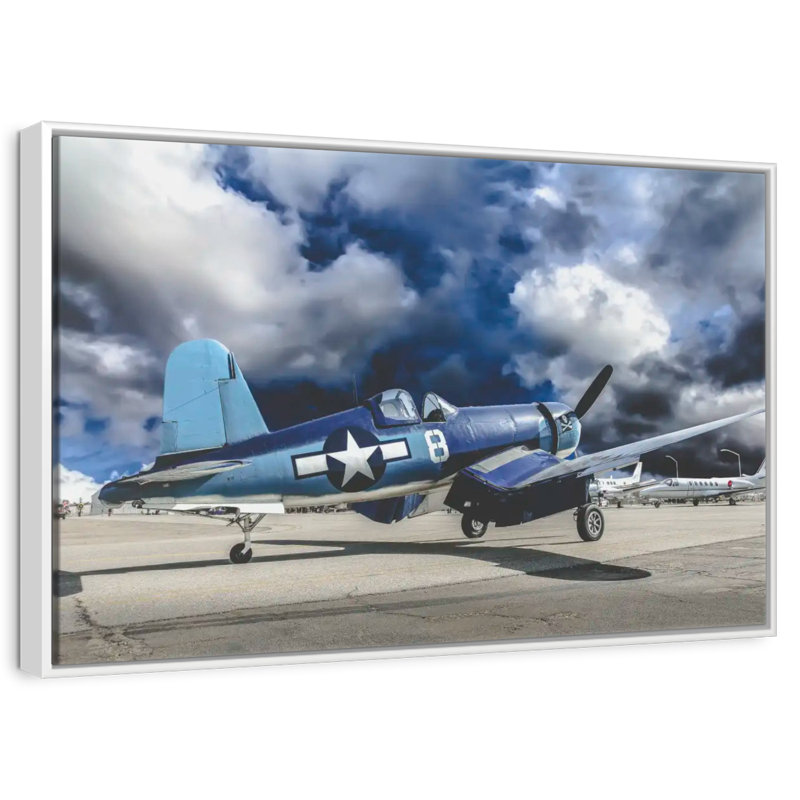 Avion de la Seconde Guerre mondiale, Cadre flottant noir, 31 po x 21 po