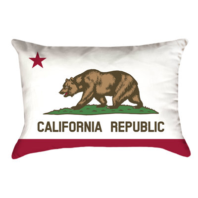 Centers California Flag Lumbar Pillow