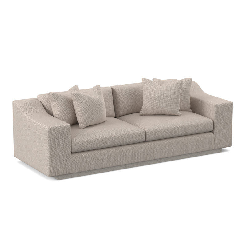 Barrett Sofa, Bisque, Filigree Ivory 100% Polyester