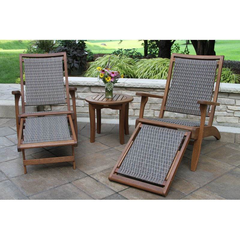 Akiva Eucalyptus 2 - Person Patio Conversation Set