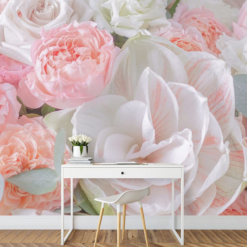 Peel & Stick Floral Border, 66" L x 96" W