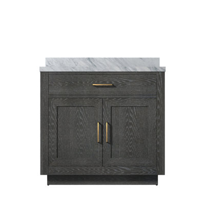 Abbey 36 in W x 22 in D Oak Single Bath Vanity
