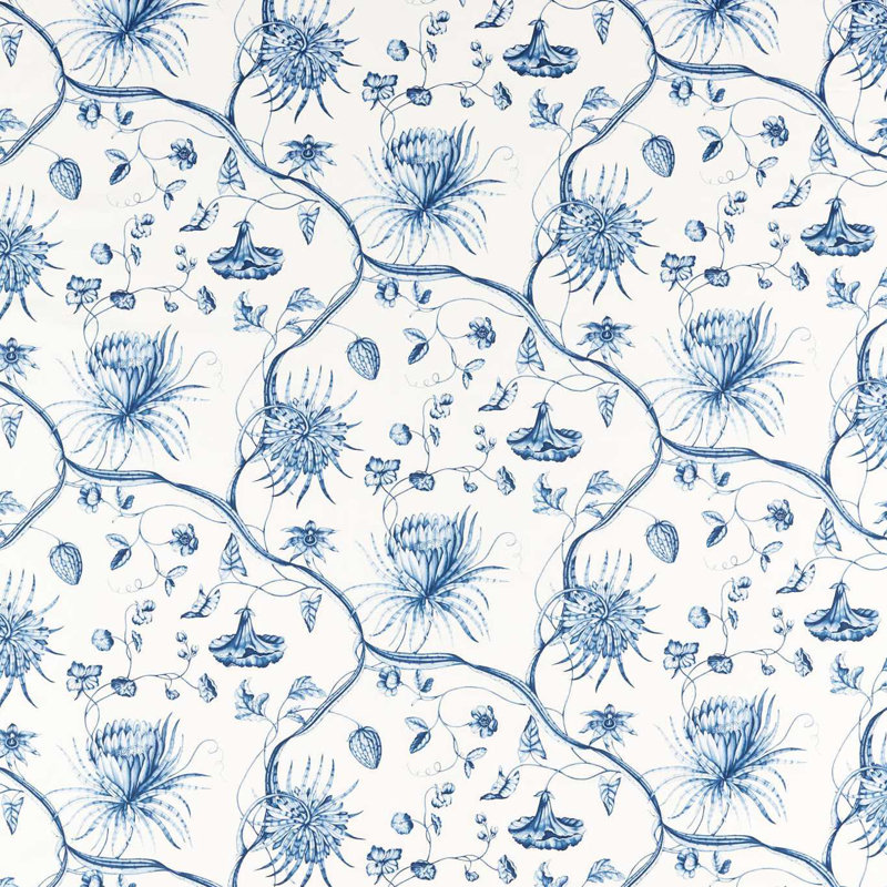 Phaedra Toile Fabric, Indigo