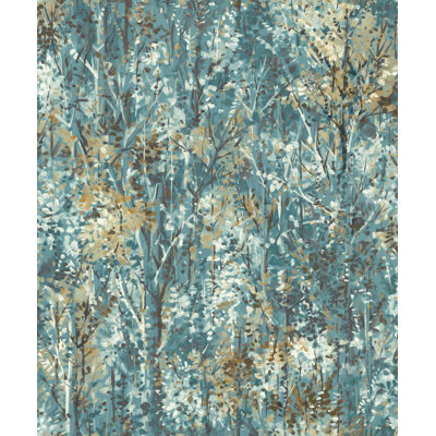 Rouleau de papier peint floral L 33 pi x l 21 po Floral
