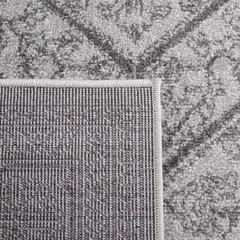 Tapis oriental gris clair / gris foncé Crowborough, Rond 8 pi