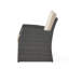 Simple avec tissu imperméable PE et gris, style bouton, poids de 27,95 lb, 26,91 po de profondeur, confortable pour la détente en plein air, avec couleur, dossier, hauteur de 30,59 po