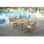 Leveb Outdoor 5 - Piece Teak Dining Set-2076555928