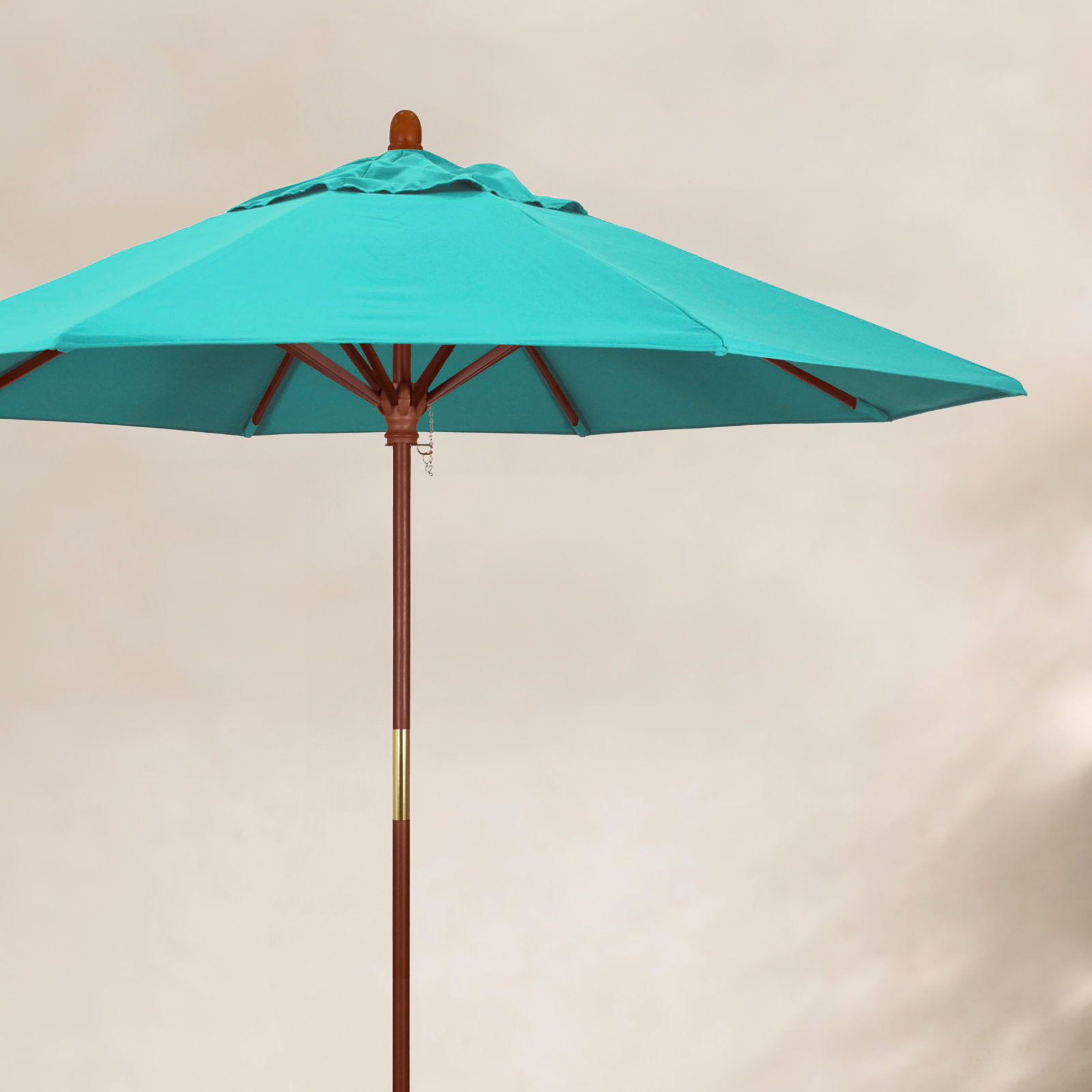 Manford 108'' Sunbrella® Outdoor Umbrella, Canvas Aruba Sunbrella® Canvas