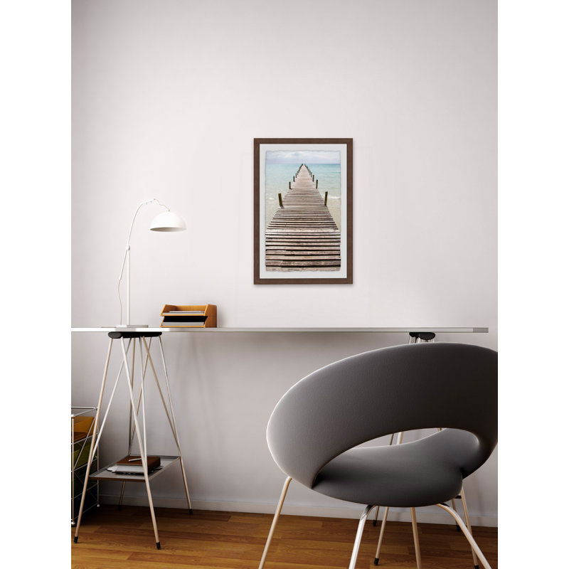 Beach Boardwalk - Single Picture Frame Print, 46 cm H x 30 cm W x 4 cm D