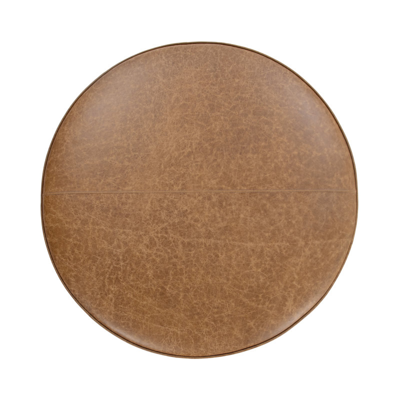 Clair Leather Cocktail Coffee Table, Sedona Brown