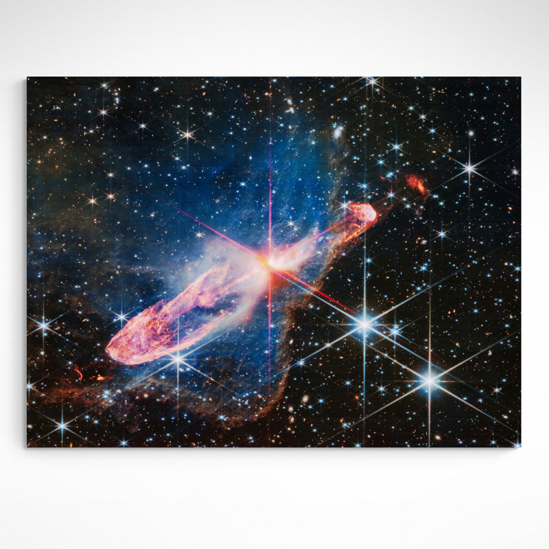 NASA - James Webb Telescope - Herbig-Haro 46/47 - Print on Canvas, 81" W x 61" H